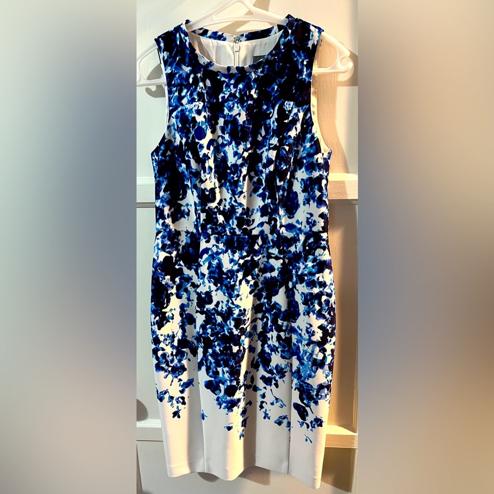 Vince Camuto watercolor sheath dress